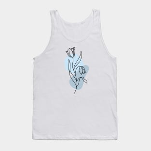 MINIMALISTIC TULIP ILLUSTRATION Tank Top